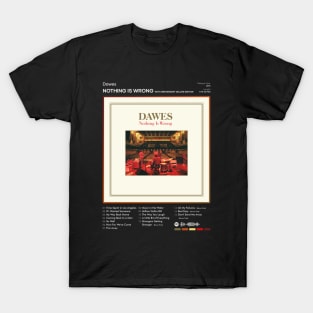 Dawes - Nothing Is Wrong Tracklist Album T-Shirt